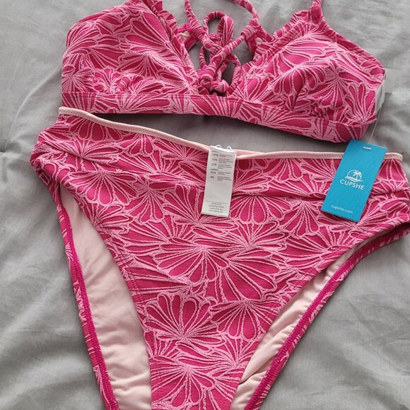 Two toned pink bikini - Picture 4 of 9